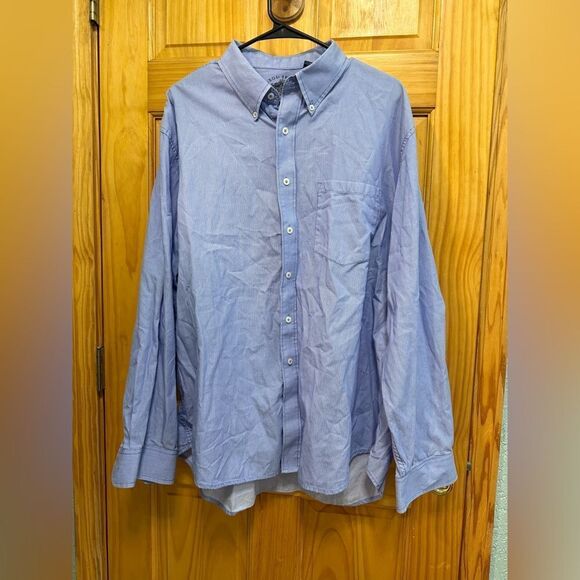 Izod size XL men’s button down blue striped shirt - Picture 1 of 8